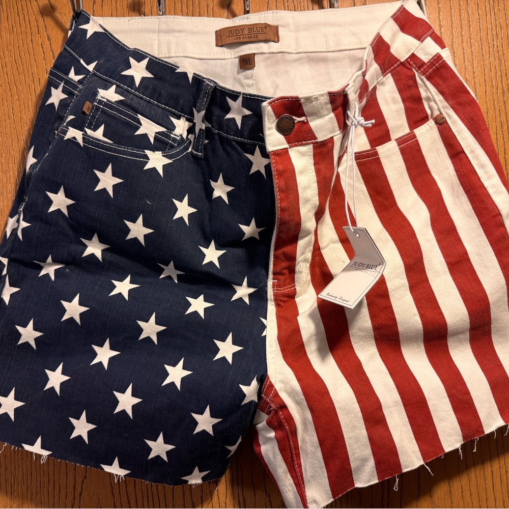 Judy Blue American Flag Denim Shorts
